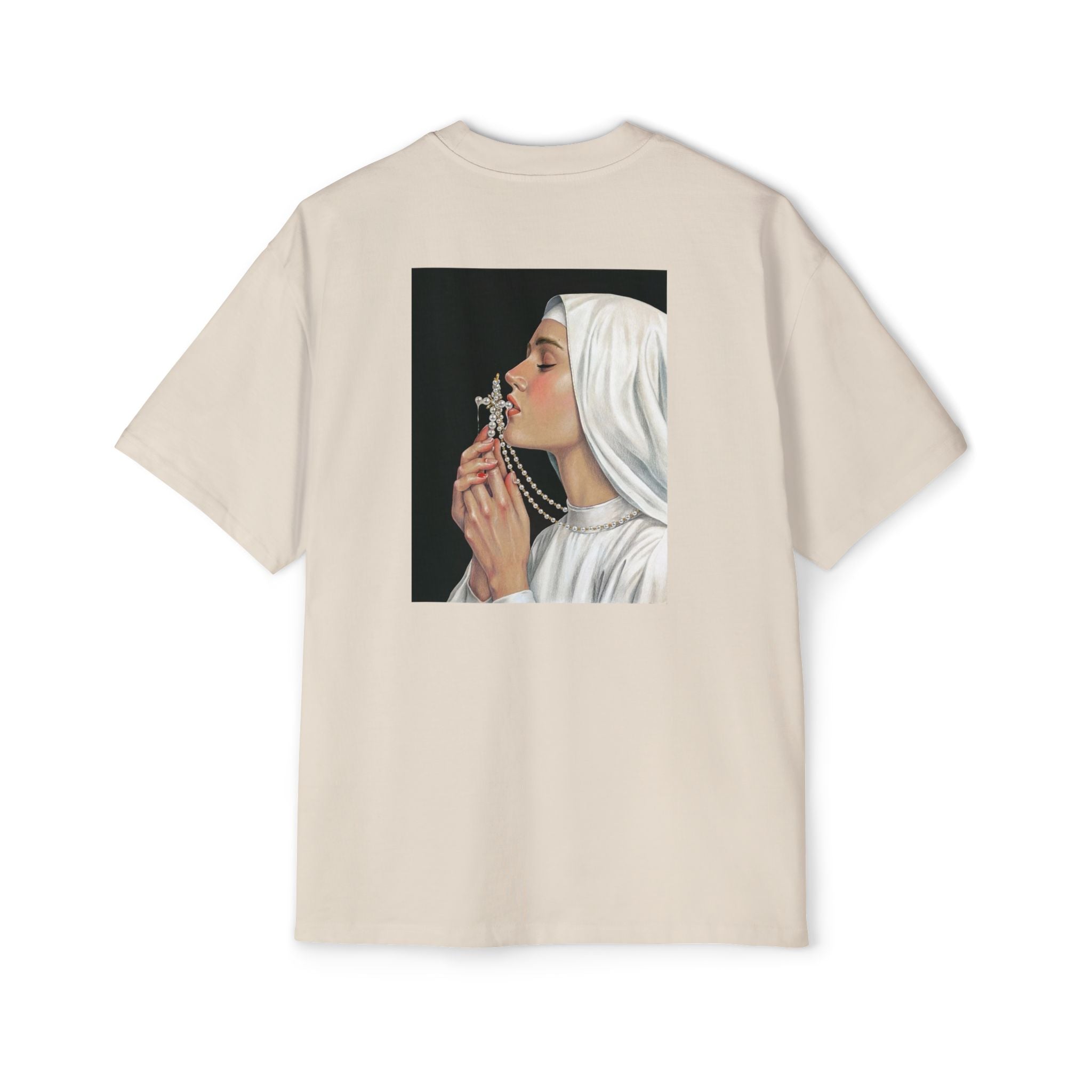 Blessed “Nun Praying Cross” - Oversized Tee