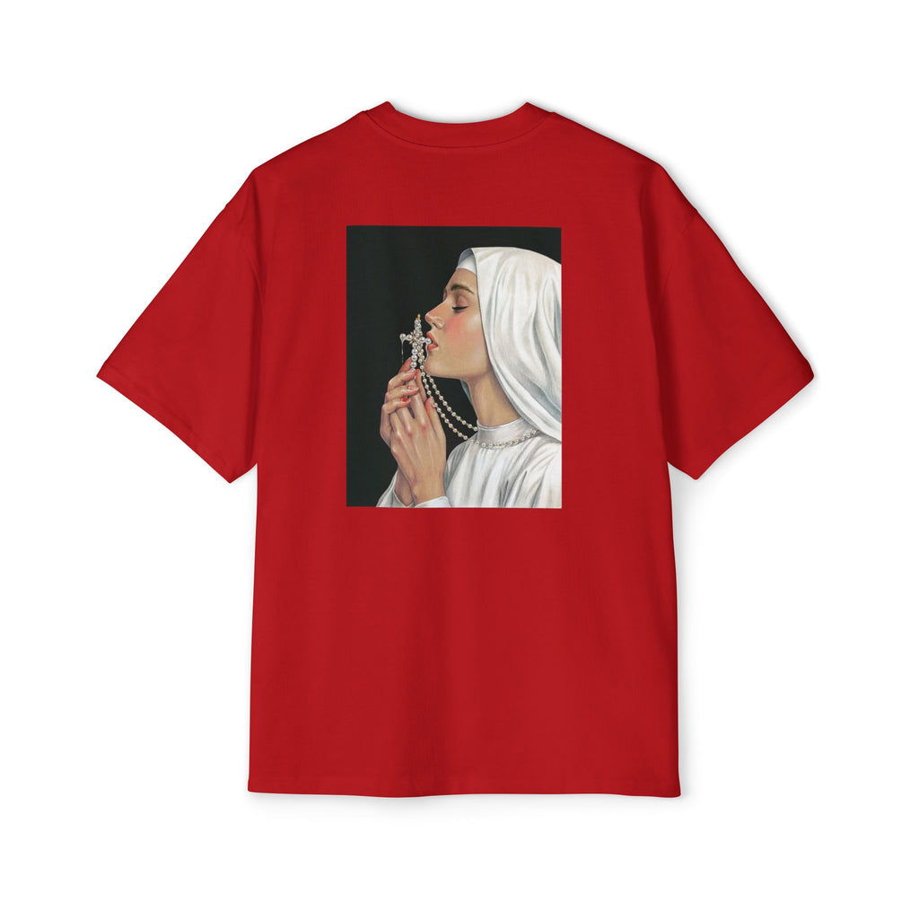 Blessed “Nun Praying Cross” - Oversized Tee