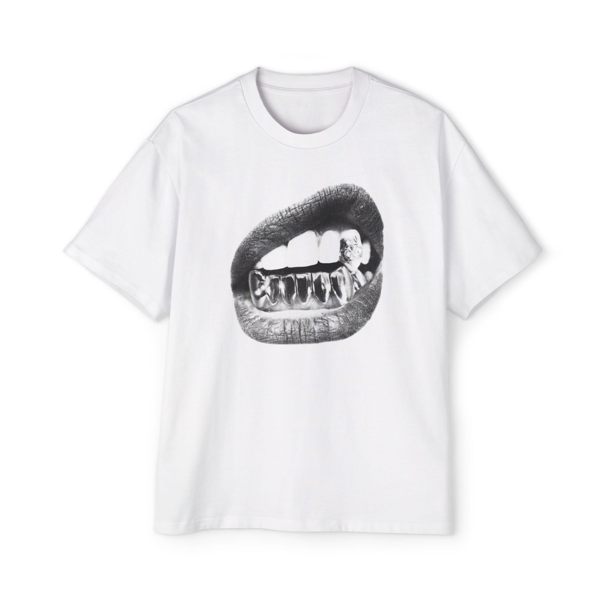 Blessed “Grilled Teeth” - Oversized Tee